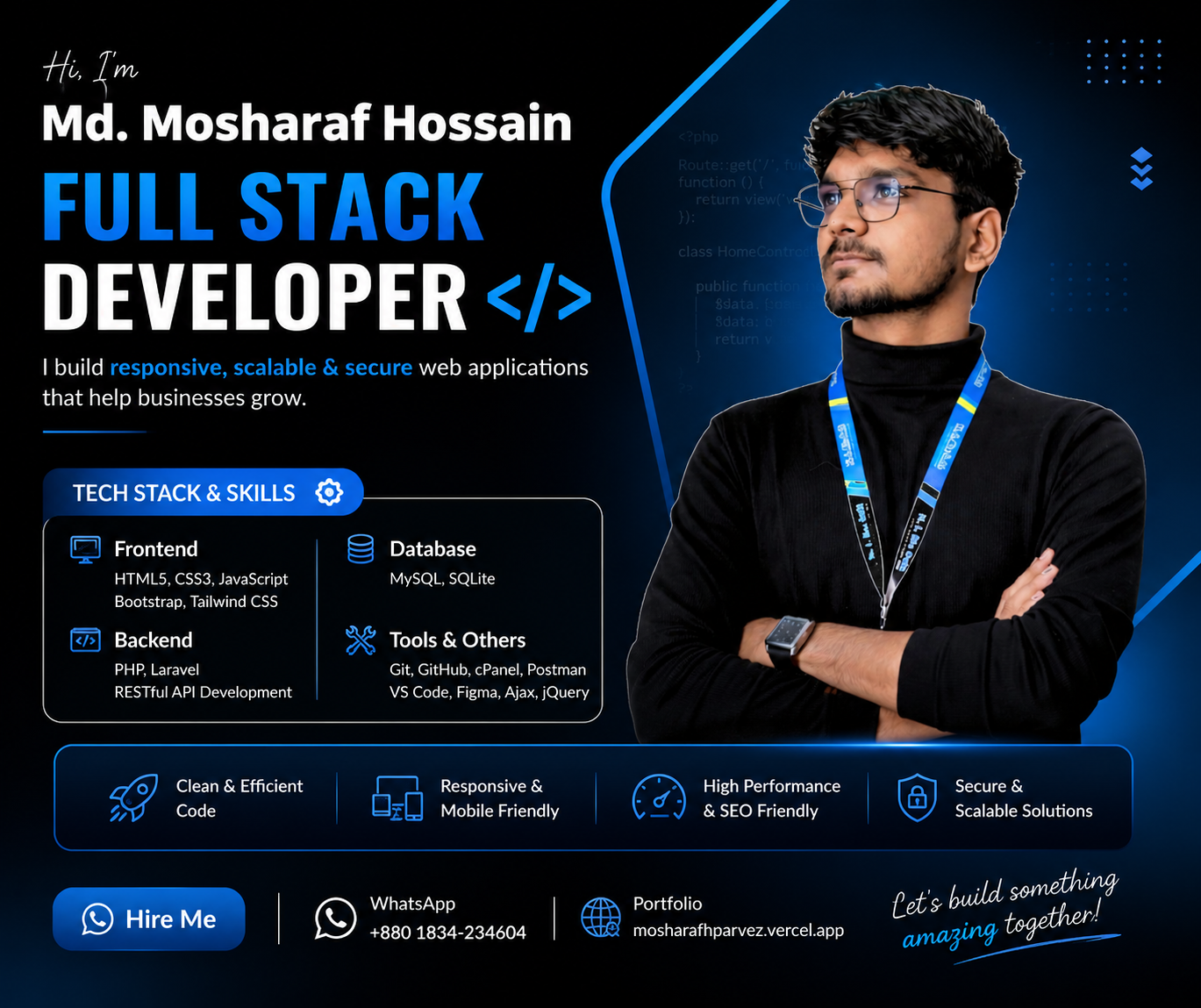 Md. Mosharaf Hossain - Full Stack Developer